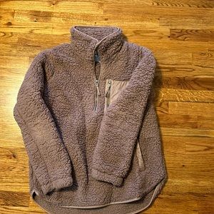 Abercrombie teddy fleece pullover